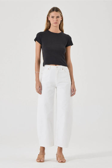 Gigi Vintage White Barrel Jean