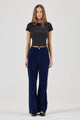 Sailor Marine Blue Deco Wide Long Cord Pant