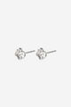 Tally Abstract Wave Stud Earrings EOL Silver Plated