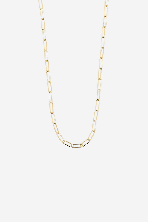 Ronja Rectangular Chain Link Gold Necklace ACC Jewellery Pilgrim   