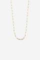 Ronja Rectangular Chain Link Gold Necklace