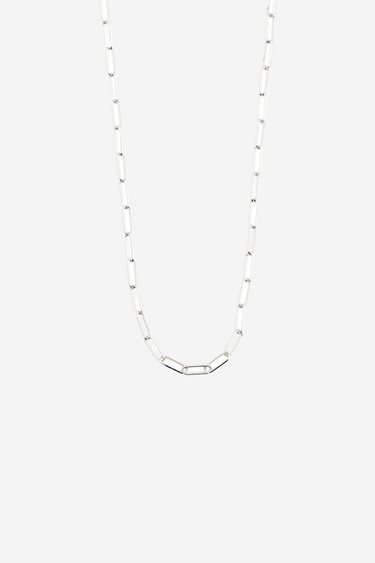 Ronja Rectangular Chain Link Silver Necklace ACC Jewellery Pilgrim   