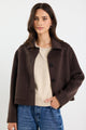 Ranger Chocolate Marle Wool Blend Soft Jacket