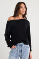 Reverb Black Off Shoulder Jumper