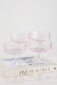 Ribbed Blush Cocktail Glass set4