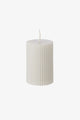 Ribbed Persimmon Antique White 8cm Pillar Candle
