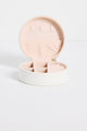 Round White Jewellery Travel Case