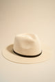 Rylee Ivory Short Brim Woven Hat