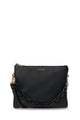 Matilda Black Tonal Chain Medium Crossbody Bag