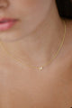 Little Letter Single Gold Necklace