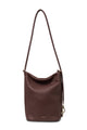 Jojo Espresso Soft Luxe Leather Shoulder Bag