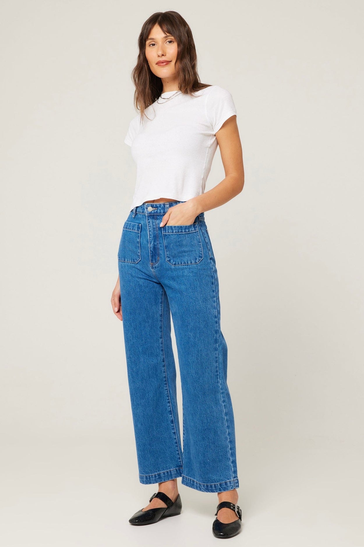 Sailor Long Jean in Ashley Blue