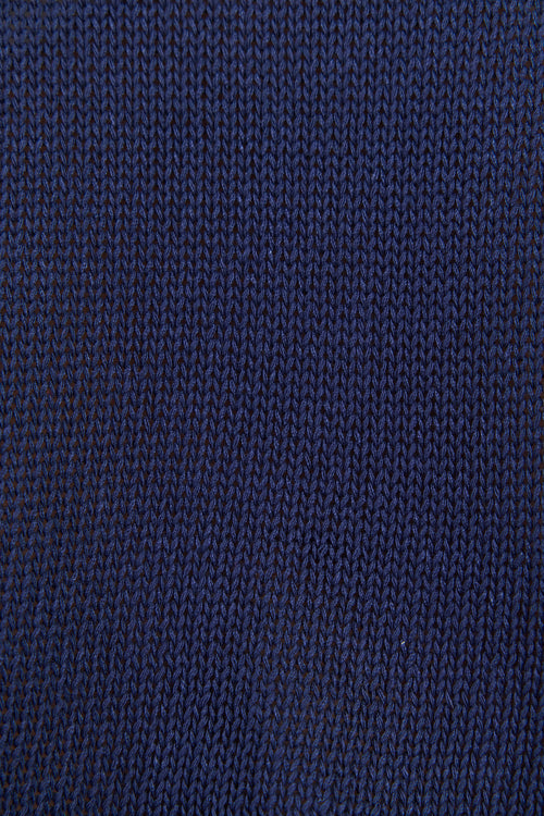 Close-up of dark blue fabric texture