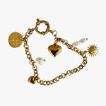 gold charm bracelet