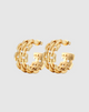 Chain Gold Plated Hoop Earring
