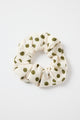 Scrunchie Khaki Polka Dot Large