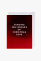 Sending you Oodles of Christmas Love Red Mini Greeting Card