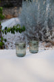Olive Green Ribbed Set 2 Tumblers