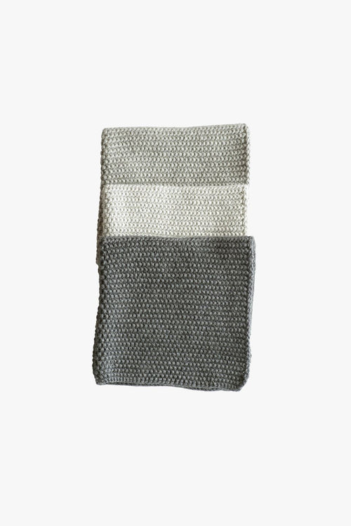 Textured Lavette Grey Wash Cloths Set of 3 HW Beauty - Skincare, Bodycare, Hair, Nail, Makeup Bianca Lorenne   