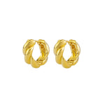 Wilhemina Twist Gold Sleeper Earrings
