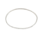 Silver bracelet on a white background