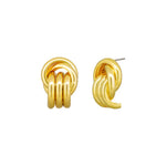 Dani Triple Linked Gold Stud Earrings