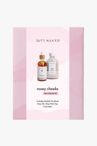 Rosey Cheeks Pink Gift Pack HW Beauty - Skincare, Bodycare, Hair, Nail, Makeup Butt Naked   