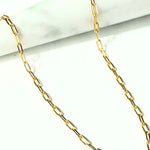 Paperclip Gold Necklace
