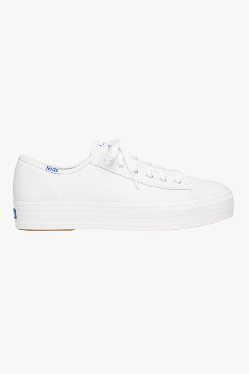 Triple Kick White Leather Mid Sneaker ACC Shoes - Sneakers Keds   