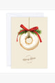 Merry Xmas Donut Wreath Greeting Card