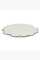 Winslow Ivory Black Wavy 35x2cm Ceramic Plate