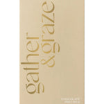 Beige box with 'gather & graze' branding on a white background