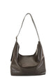 Sisa Chocolate Shine Slouch Shoulder Bag