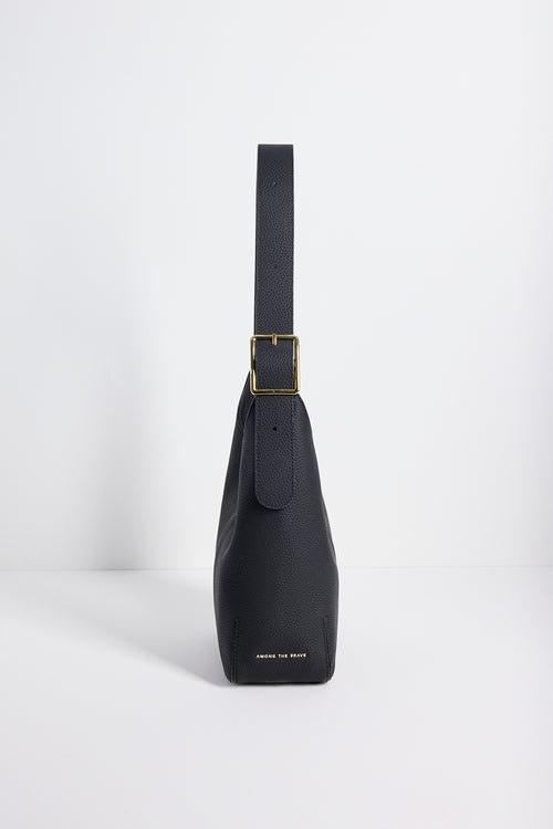 Soho Black Leather Large Bucket Bag