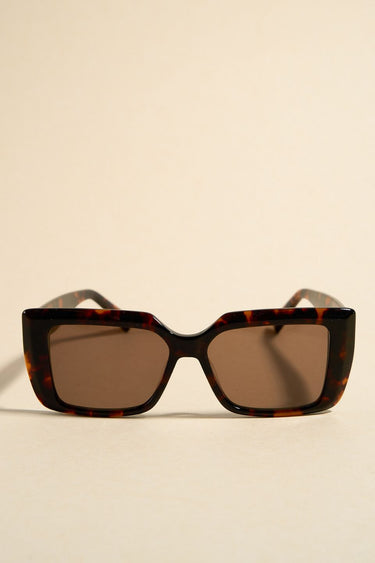 brown rectangle sunglasses