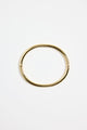 Solid Round 14k Gold Plate Plate Bangle