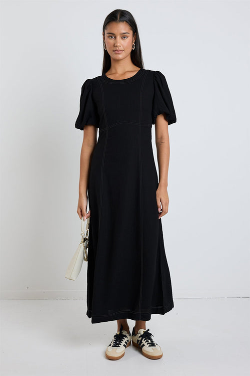 stand strong midi dress - black Stand Strong Midi Dress - Black