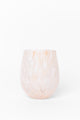 Stemless Natural Splatter Wine Glass
