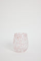 Stemless Pink White Splatter Wine Glass