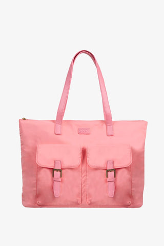 Pink tote bag