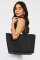 Tilbury Black + Bronze Foil Shoulder Bag