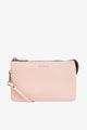 Tilly Blush Leather Crossbody Clutch