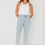 Tommy Acid Wash High Waist Straight Leg Jean WW Jeans Among the Brave   