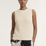 Cove Natural Beige Knit Tank