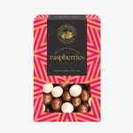 A box of Fudge Bros. Raspberry Chocolate Bites on a plain white background.