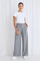 Vice Grey Pinstripe Pleat Front Manstyle Wide Leg Pant