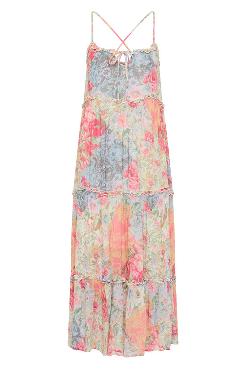 pink floral maxi dress