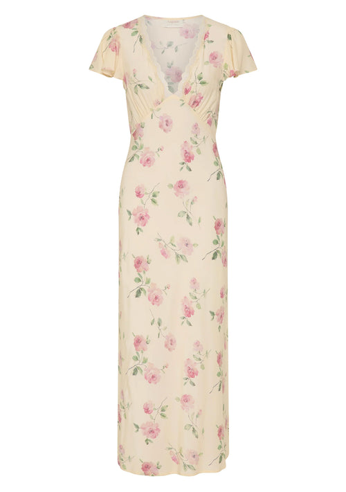 model wears a cream floral dress
col_pattern