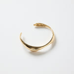 Wavy Gold Cuff Bangle