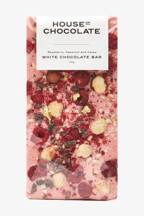 White Chocolate, Raspberry and Hazelnut Bar